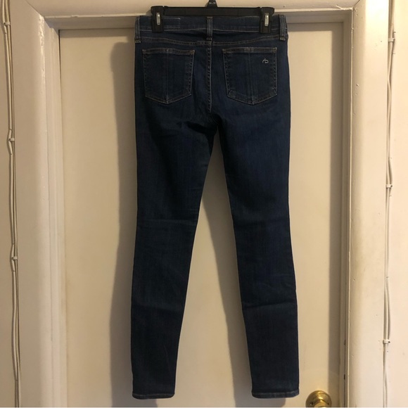 ❤️Rag & Bone Skinny Dark Wash Blue Jeans Parliament Size 26 - Picture 2 of 9